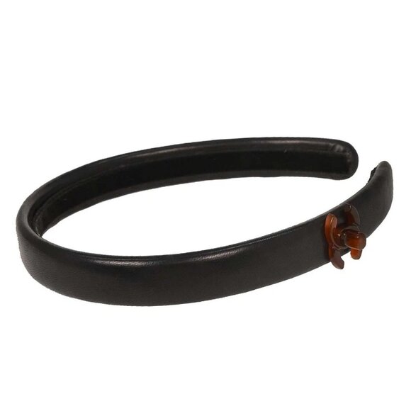 Chanel Turnlock Headband Hair Accessories Black - Picture 1 of 7
